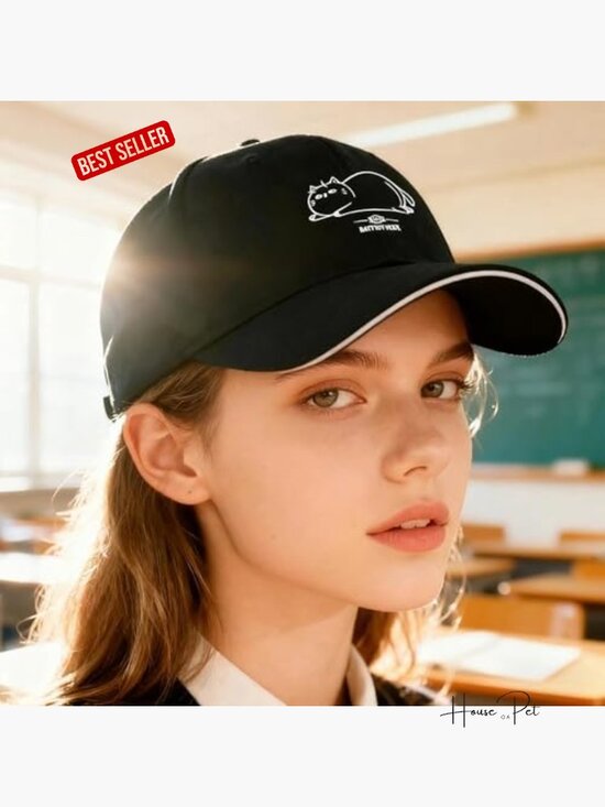 Embroidered Baseball Cap, Breathable Cotton Adjustable Hat, Casual Daily Outfits main image 5